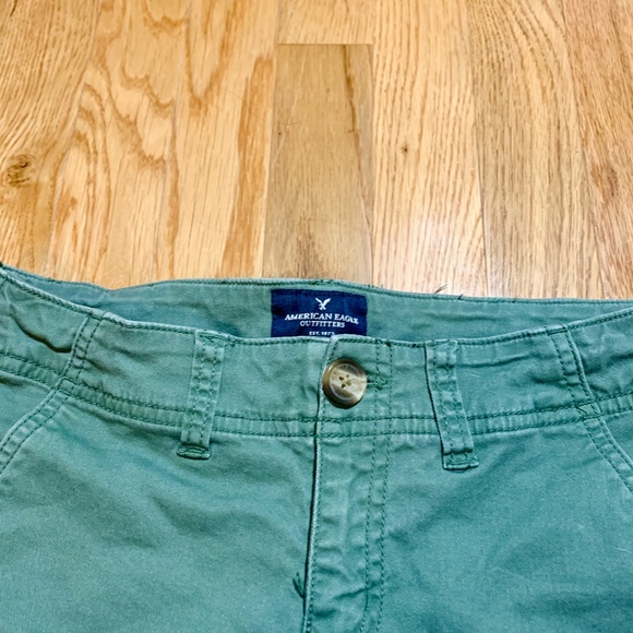American Eagle Green Shorts - Picture 2 of 3